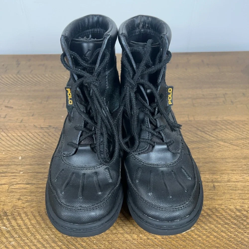 Polo Ralph Lauren Boots Toddler 1 Black Lansing Snow‎ Winter Lace Up Outdoor